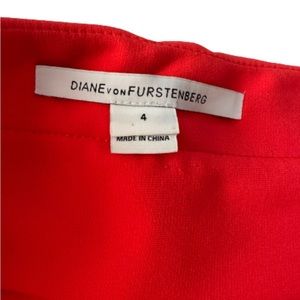 DVF orange skirt size 4